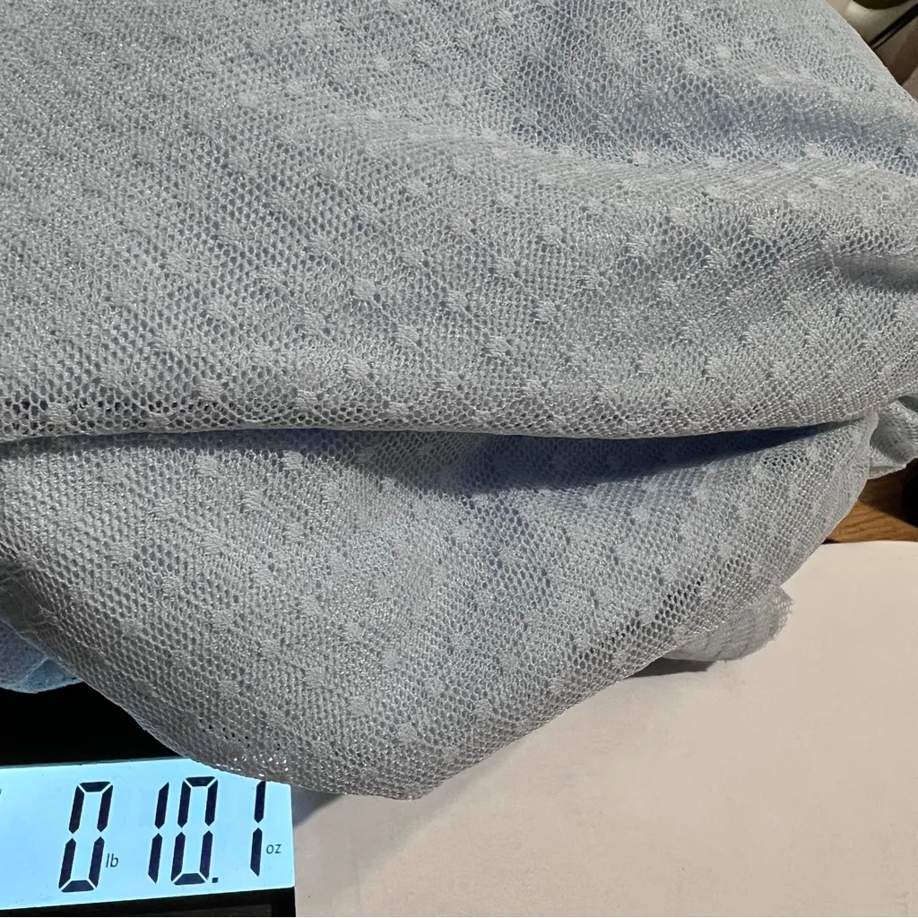 Hill House The Clara Tulle Tiered Dotted Mini Skirt Powder Blue Small :Box 0013: - Image 11