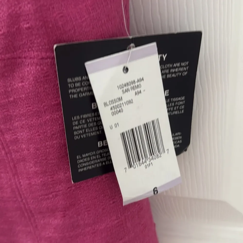 NWT Pink Women's Top Jones, New York size 6 VINTAGE - Image 3