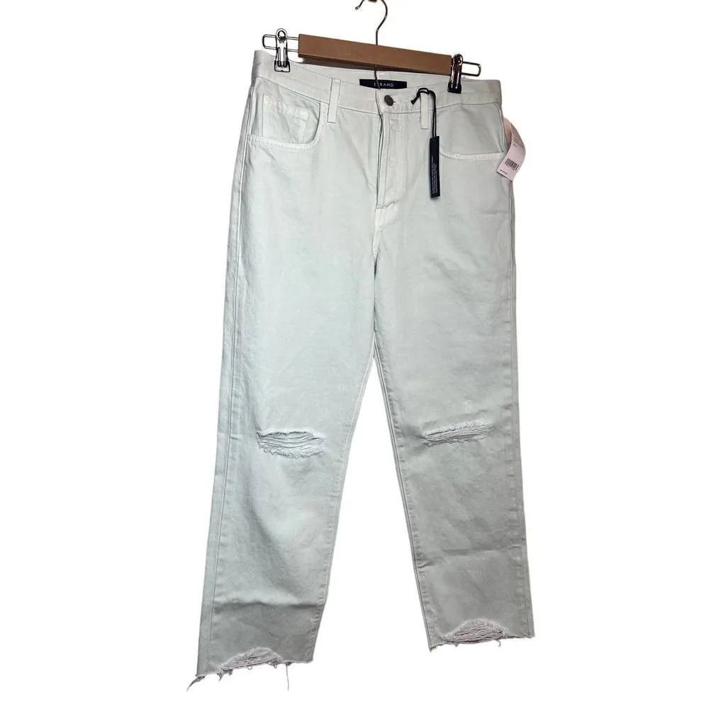 J. Brand Spearmint Destruct Wayne Crop Jeans NWT Sz. 28 - Image 4