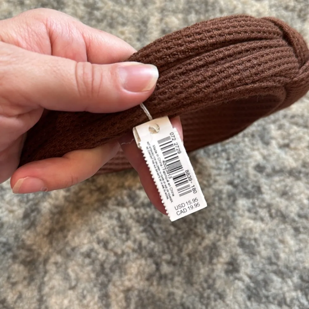 Aerie Brown Textured Headband - Image 3