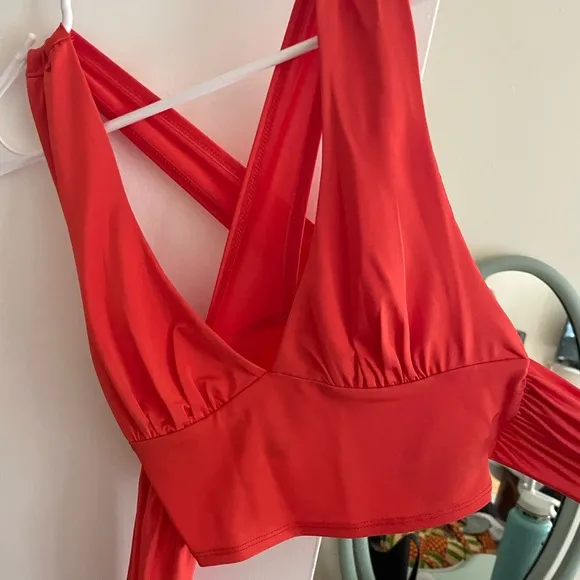 bright orange/red top - Image 2