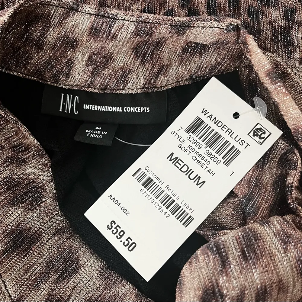 NWT, INC INTERNATIONAL CONCEPTS Animal-Print Tie-Neck Halter Top, - Image 12