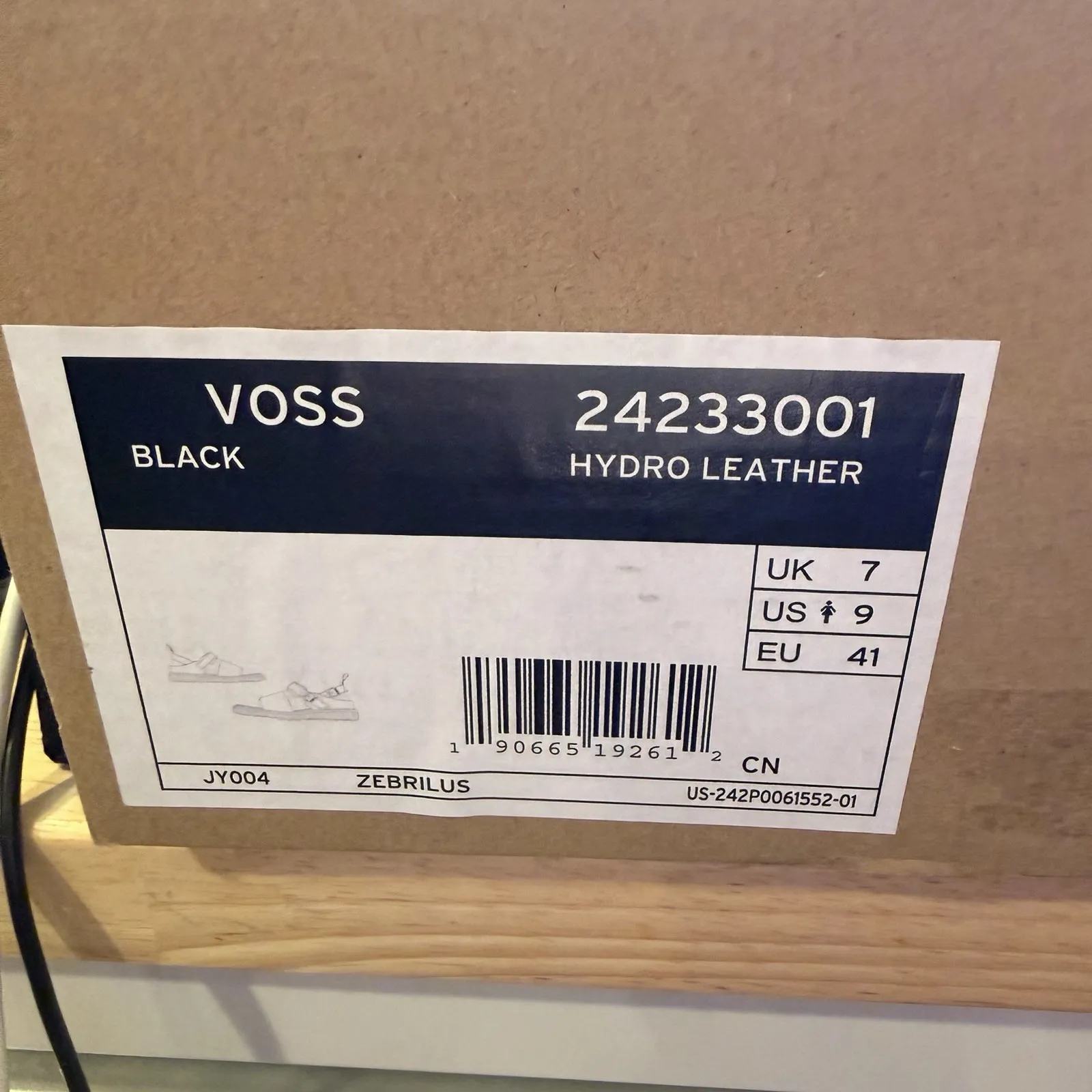 Dr Doc Martens Voss Black Hydro Leather Platform Strappy Sandal Women's Sz 9 New - Image 10