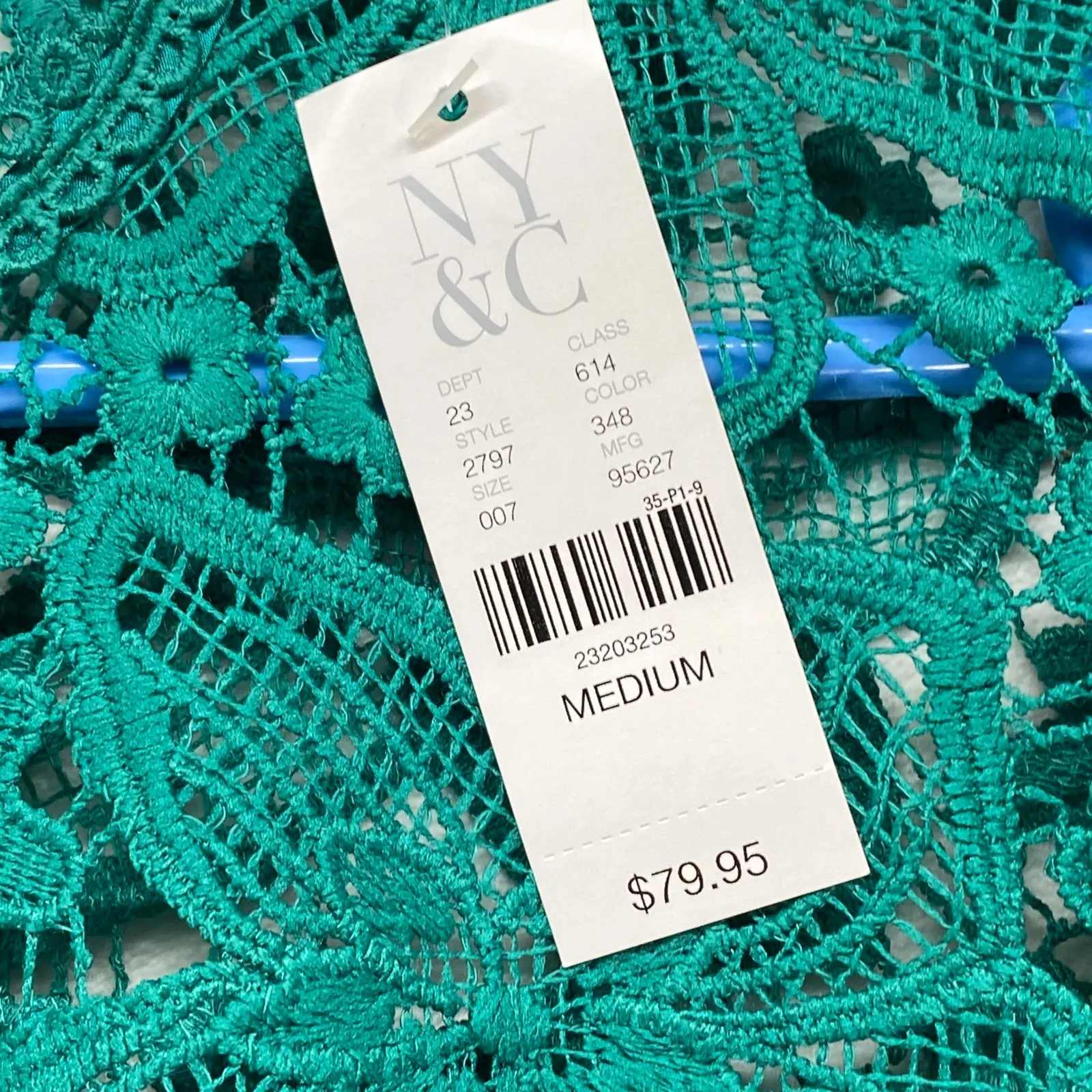 New York & Company Lace Dress Floral‎ Green Cocktail Party Elegant Medium - Image 5