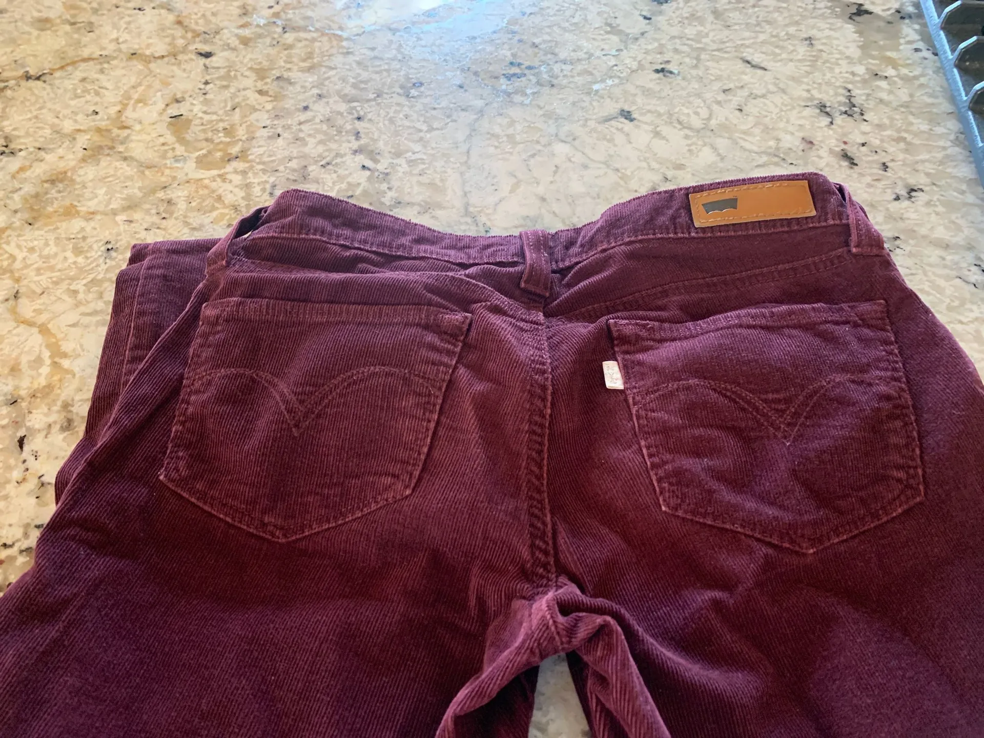 Demon Curve Maroon Jeans  - Image 3