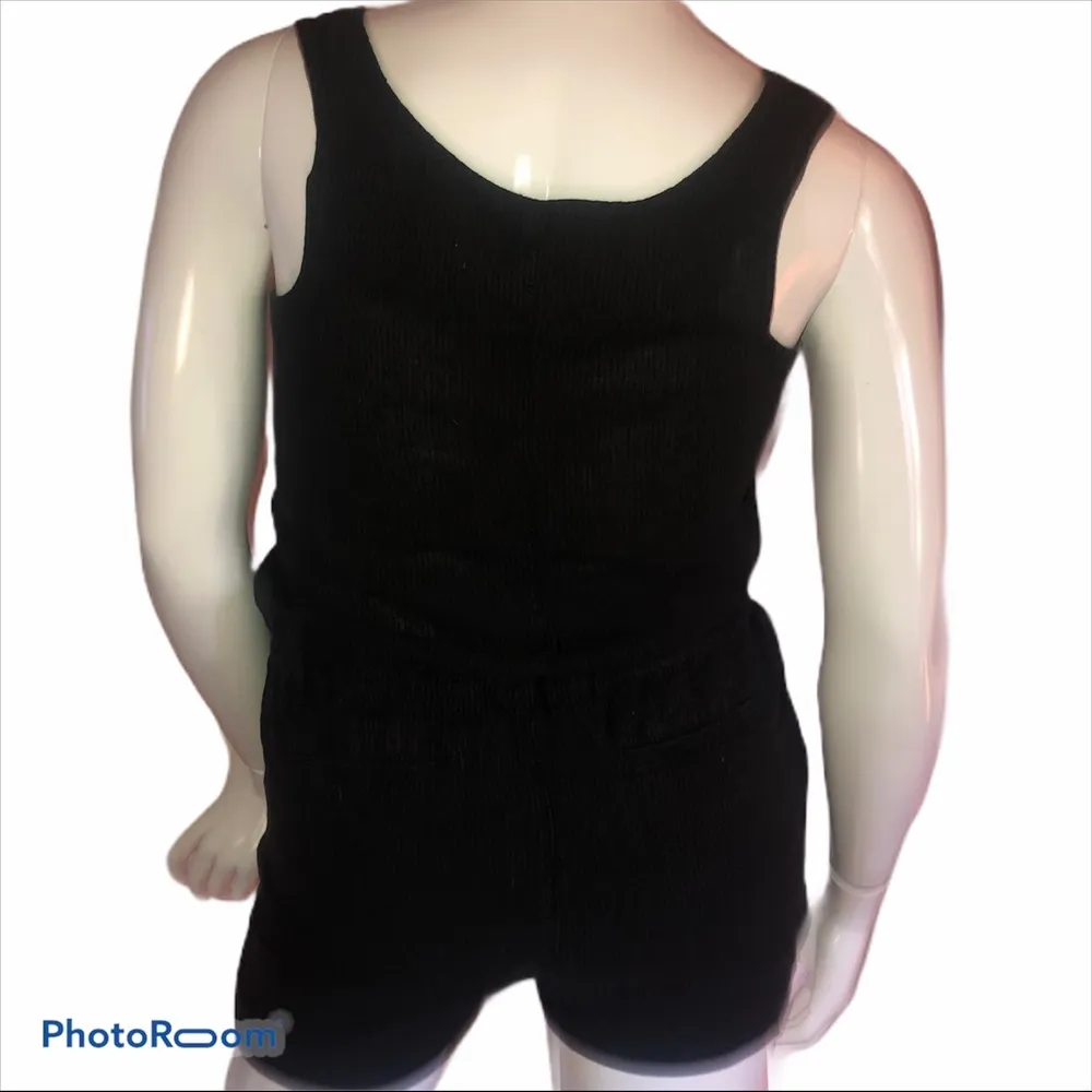 Lucky Brand pinstriped linen shorts romper - Image 4