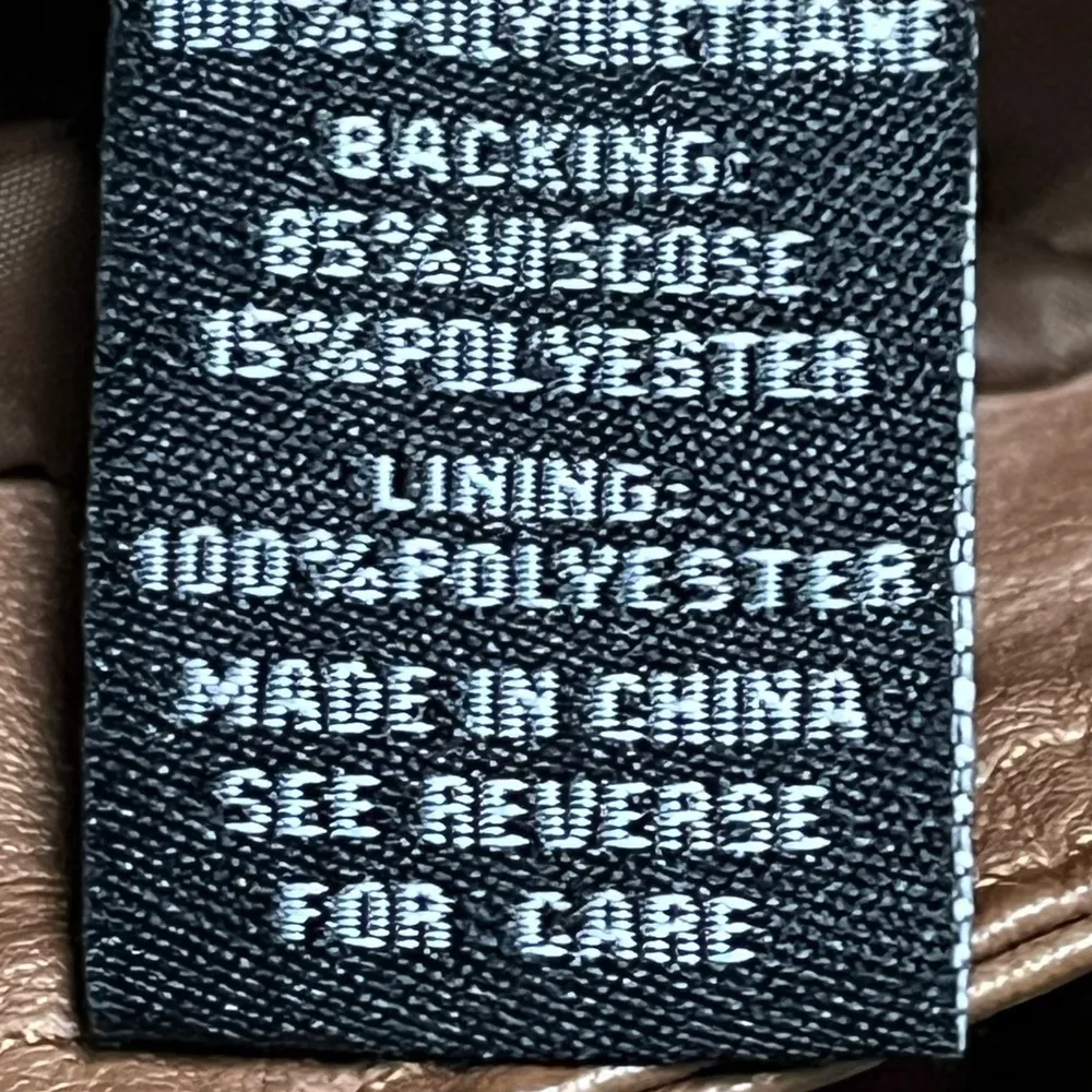 Jou Jou Brown Vegan leather jacket Size Medium - Image 5