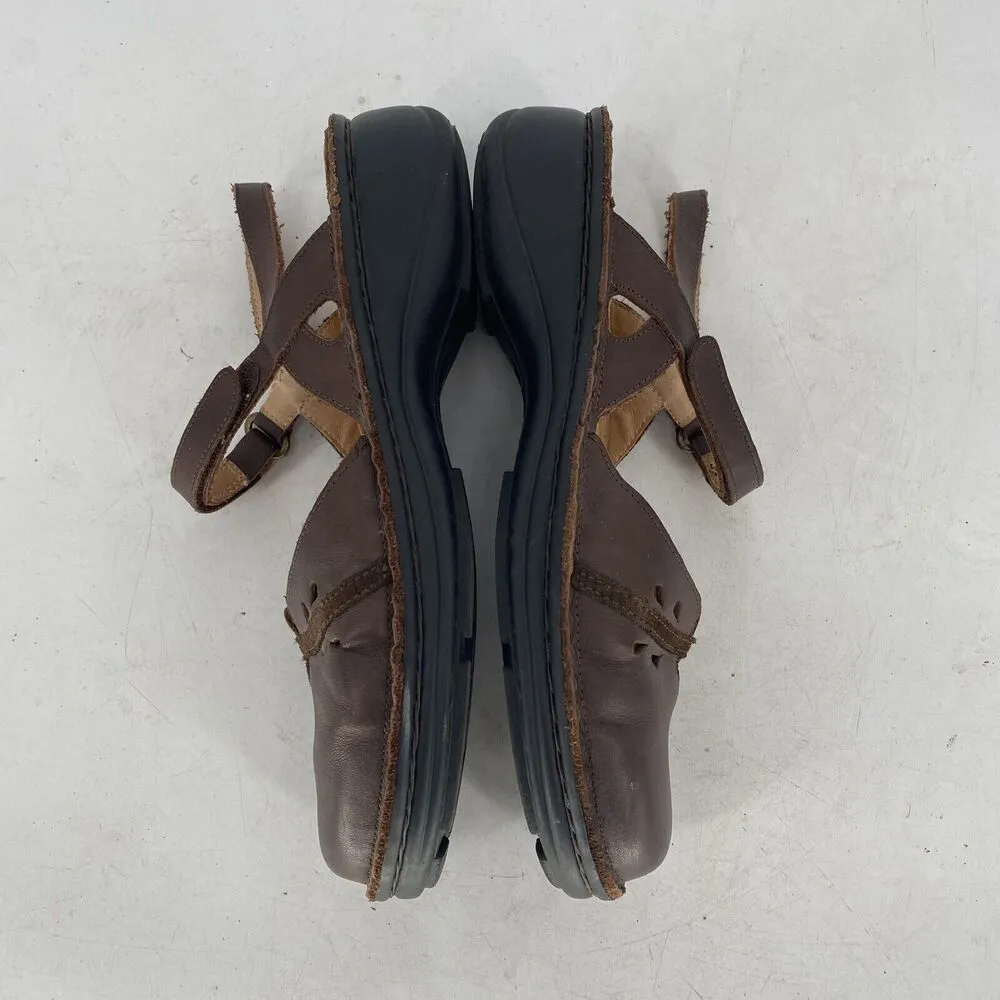 Naot Gardenia Mary Jane Sling Back Sandal Brown Leather Womens Size EU 40 US 9 - Image 6