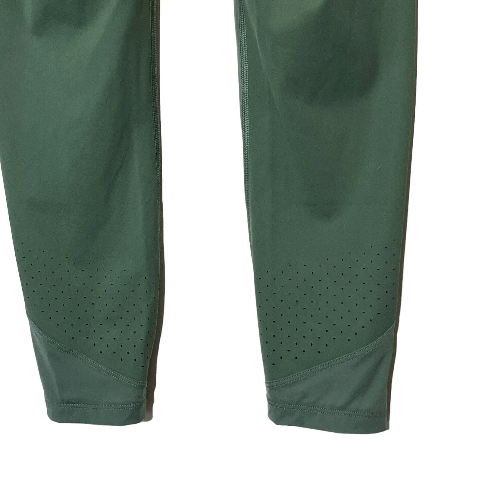 Lululemon Uncovered Strength Leggings Women’s 6 Green Mesh Crop High Rise Gym - Image 7