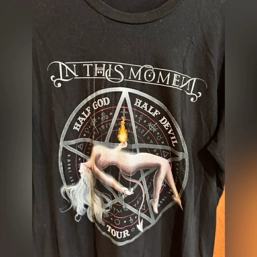 In This Moment Half God Half Devil Tour concert tee size L Size L - Image 8