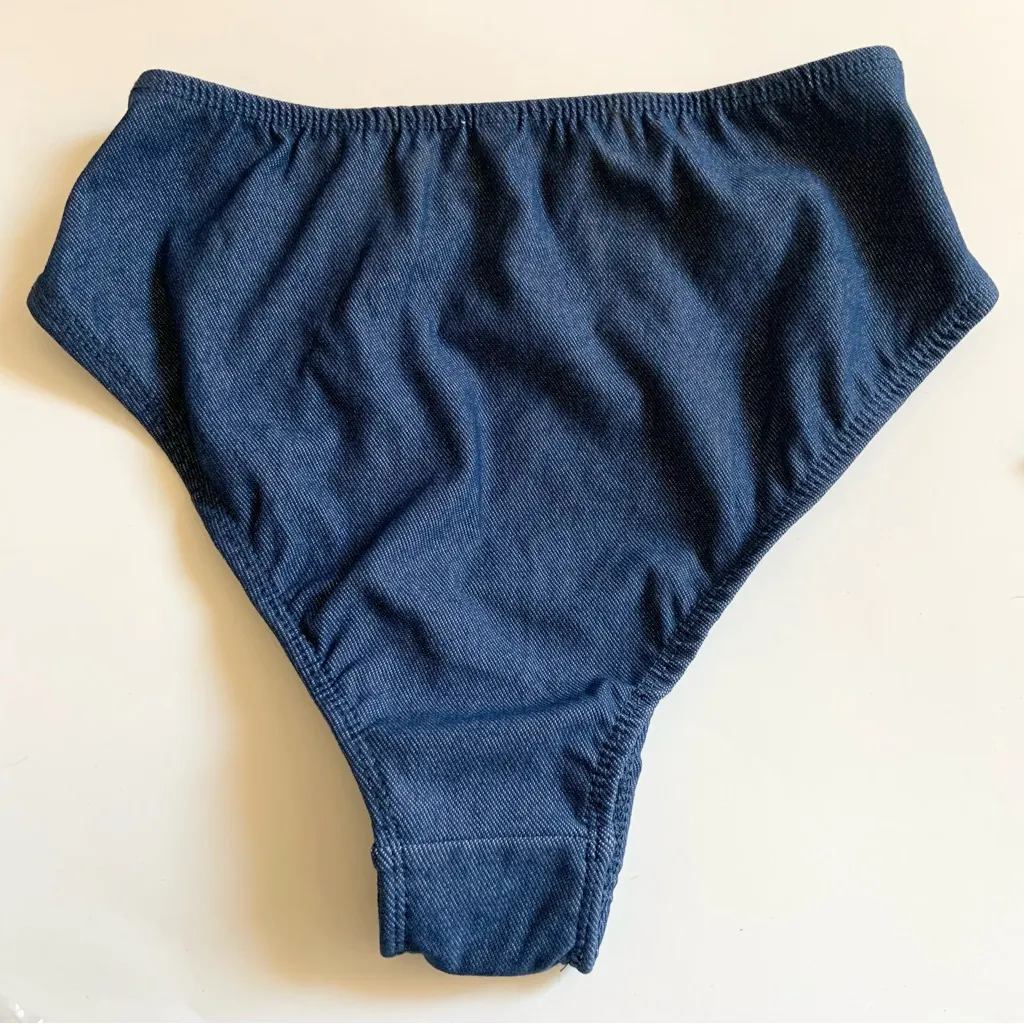 Women’s Cowgirl Costume Accessories Hat Bandana Denim Bottoms Small White - Image 11