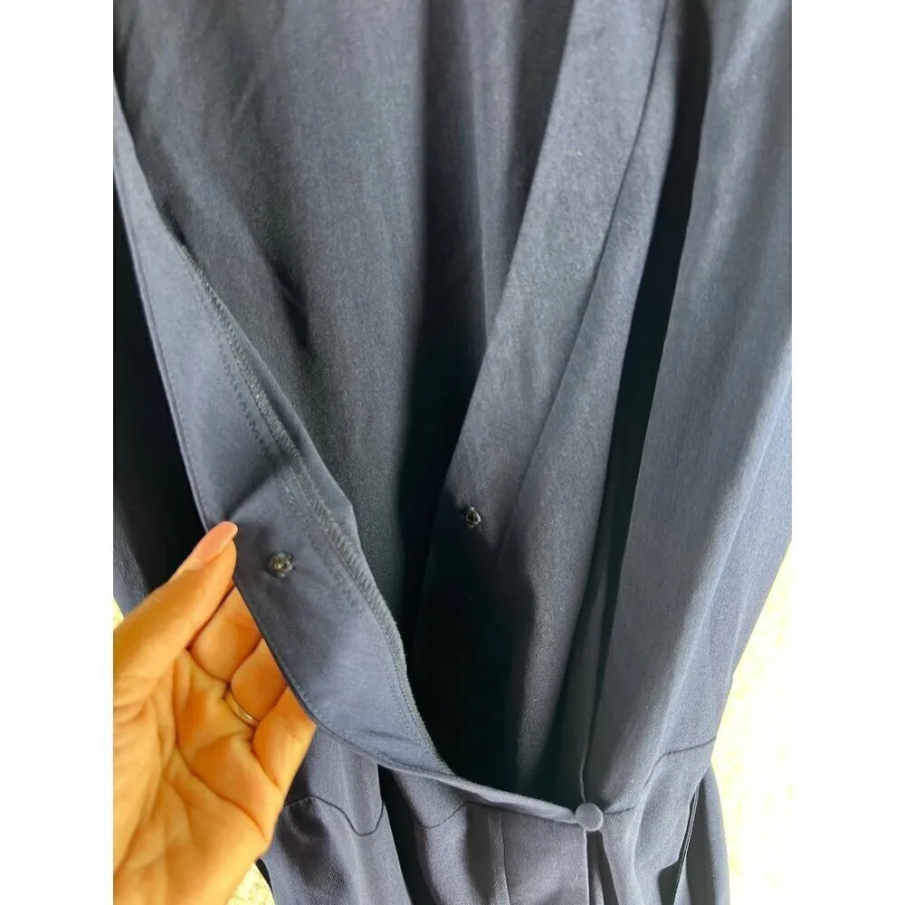 Lemon TART Womens‎ Tops Size XS Feronia Dolman Short Sleeve Wrap Blouse Blue - Image 6