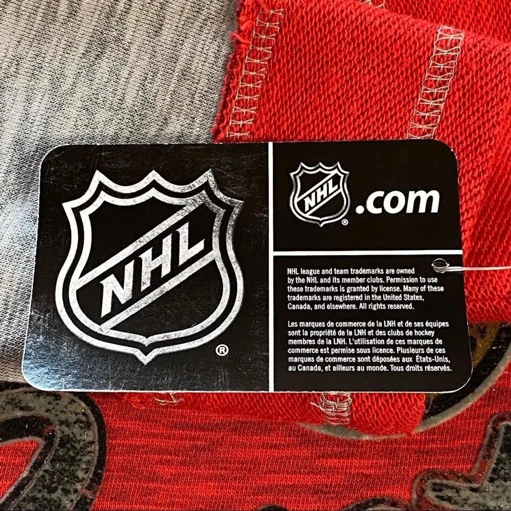 Majestic NHL Ottawa Senators Hoodie Space Dye Sweatshirt Red Gray Size Large NWT - Image 12