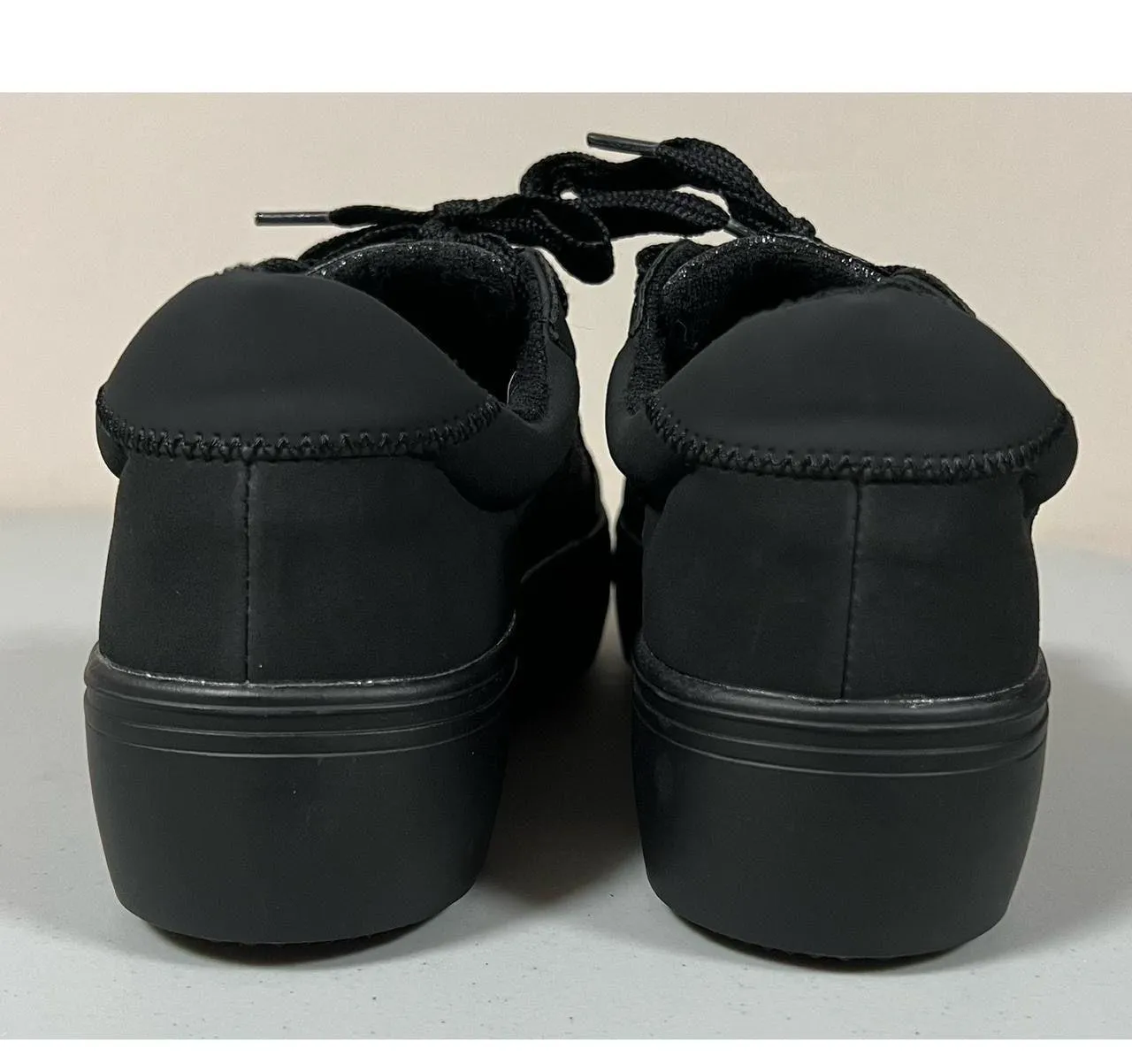 Rocket Dog Flame Black Glitter Chunky Platform Sneakers Trainers Kicks Shoes Size 9 🩶🖤 - Image 6