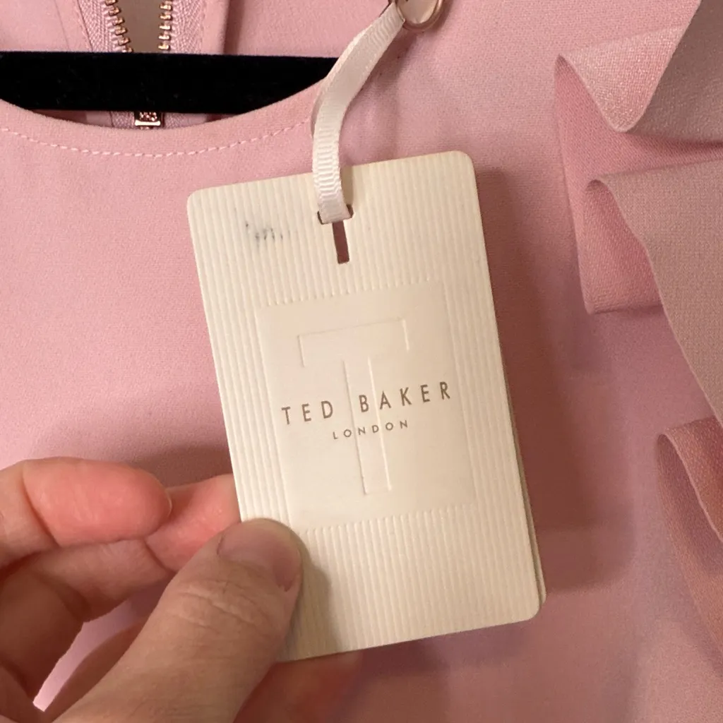 Ted Baker London NWT Steffe Ruffle Cold Shoulder Top - size 3 (US 6-8) - Image 7