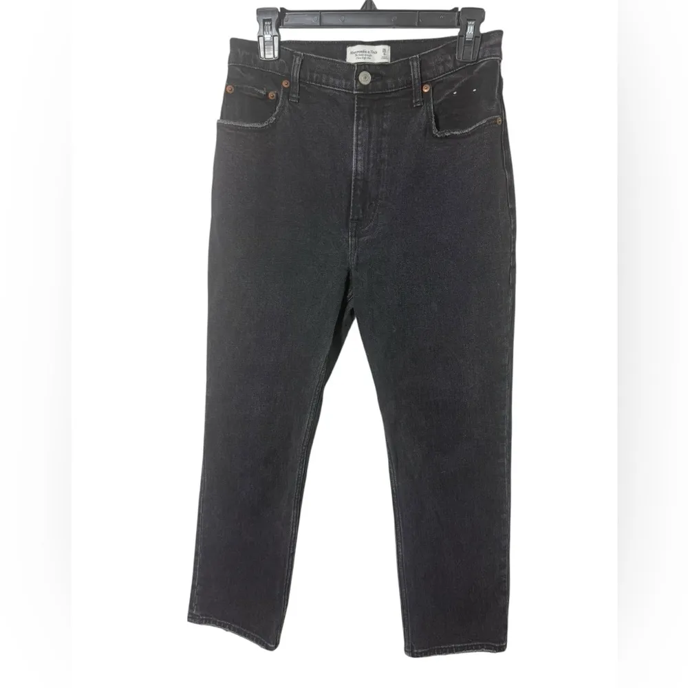 Abercrombie & Fitch The Ankle Straight Ultra High Rise Size 28 - Image 3