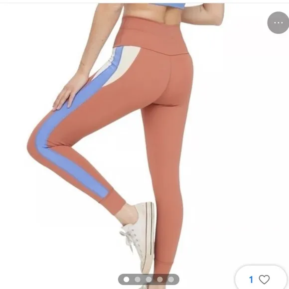 Aerie Offline Goals 7/8 Hi-Rise Peach Leggings. Size Medium. - Image 2