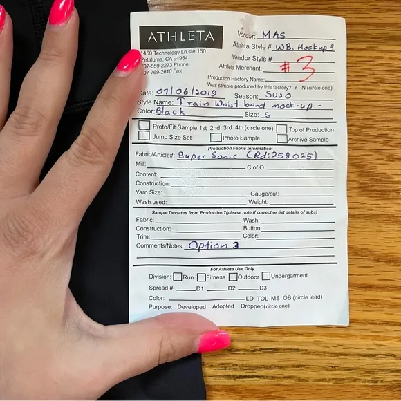 Athleta black super sonic shorts size small SAMPLE - Image 2