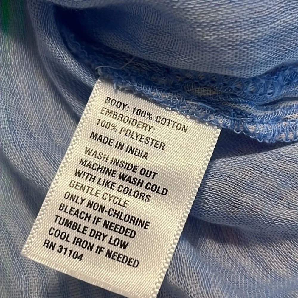 Crown & Ivy xxl womens top garden part signature striped v neck bell sleeve flaw - Image 7