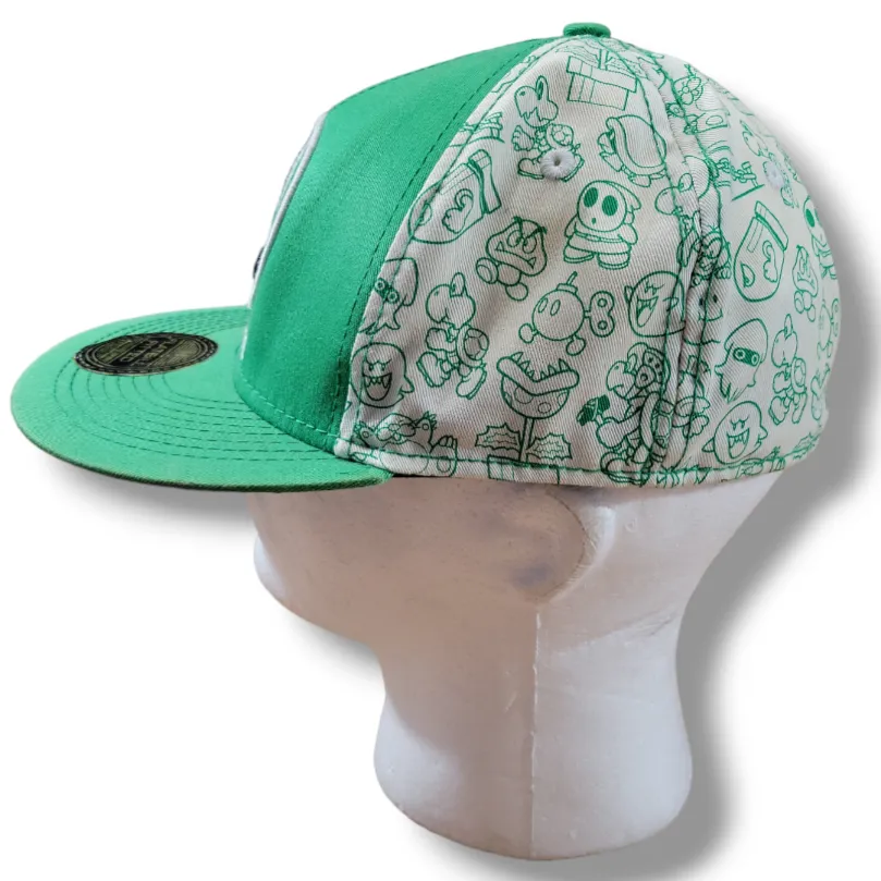 Super Mario Hat Size Large XL L/XL Embroidery 1-UP Mushroom Get A Life - Image 5