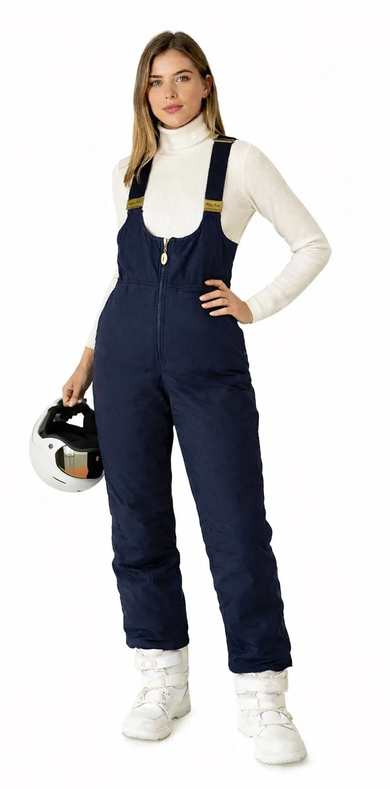 Vintage 1980s–90s Fera Black Quilted Ski Bib Overalls with stirrups 4 petite Size 4P - Image 1