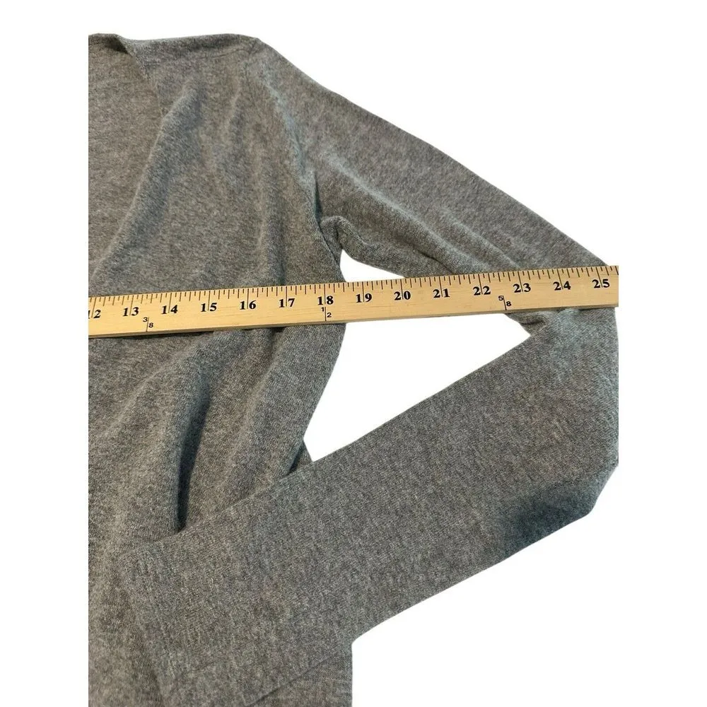 Brandy Melville Women's Open Front Wool Cardigan Long Sleeve One Size Gray WX7-3 - Image 3