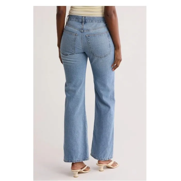 Etica Womens Amis Relaxed Boot Atwater Jeans‎ Light Wash Denim Size 28 NWT Blue - Image 2