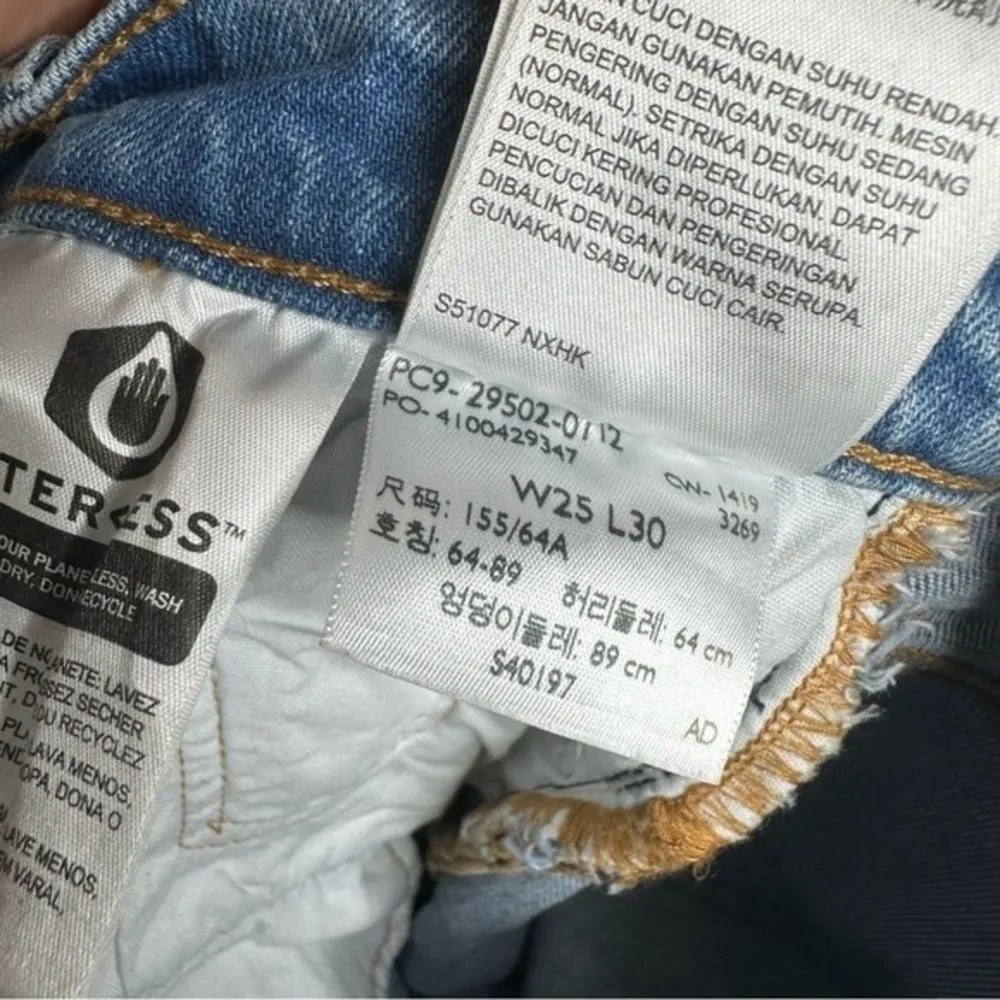 501 Del Norte Embroidered Light Wash High Waist Jeans sz 25 western boho - Image 12