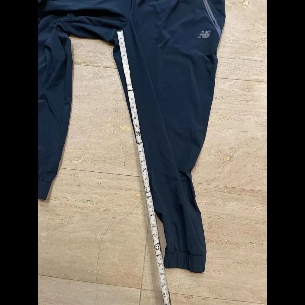 New Balance NBdry Pants Women  Lightweight Track Jogger Ankle Tapered Blue Large - Image 8