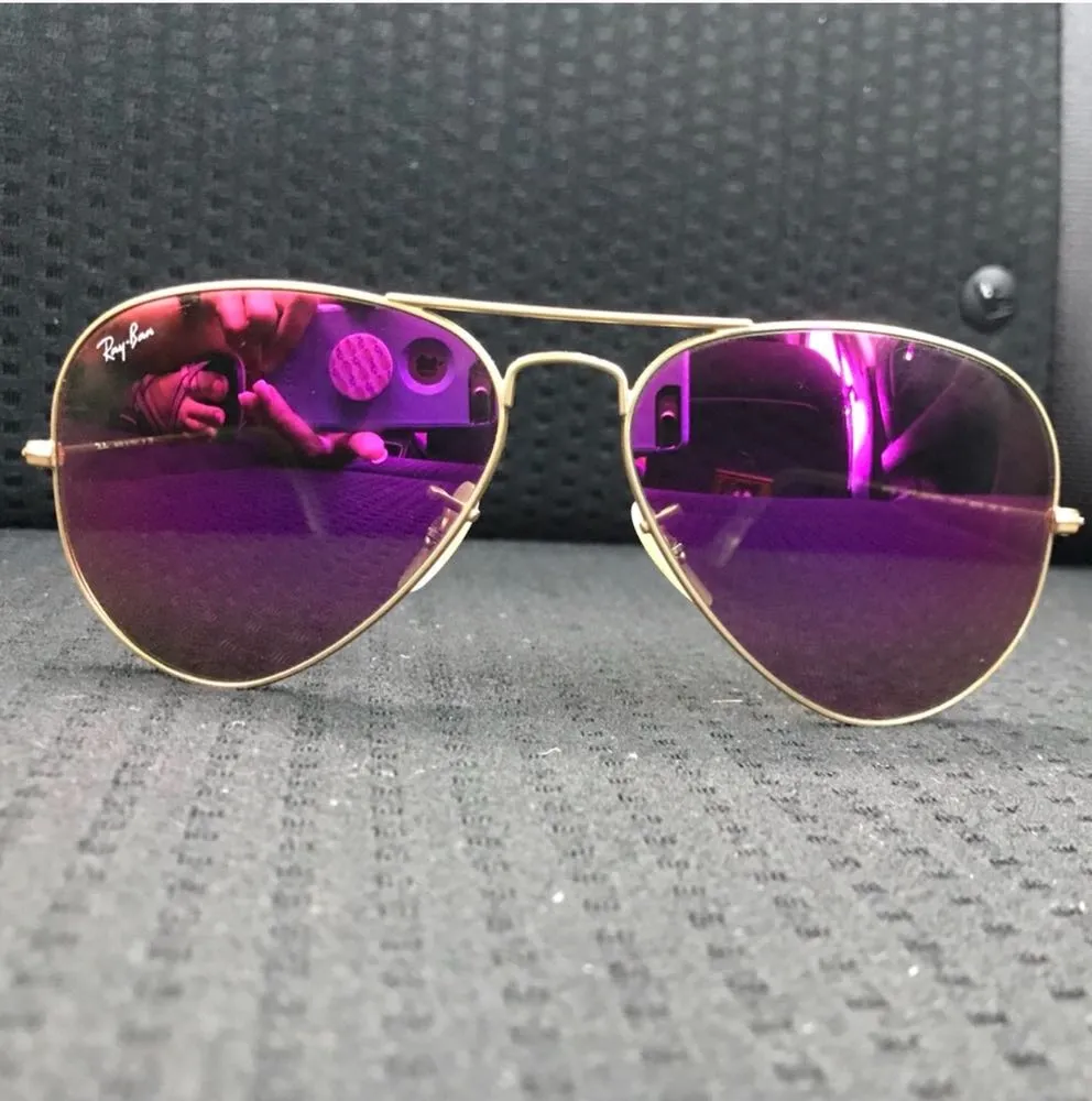 Ray-Ban Pink Flash Lense Raybans - Image 2