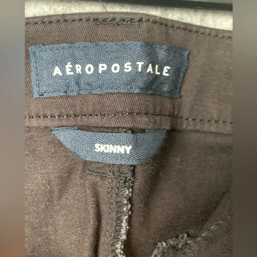 Aeropostale Women Size 8 Long Black New‎ Skinny Stretch Business Casual Pants - Image 7