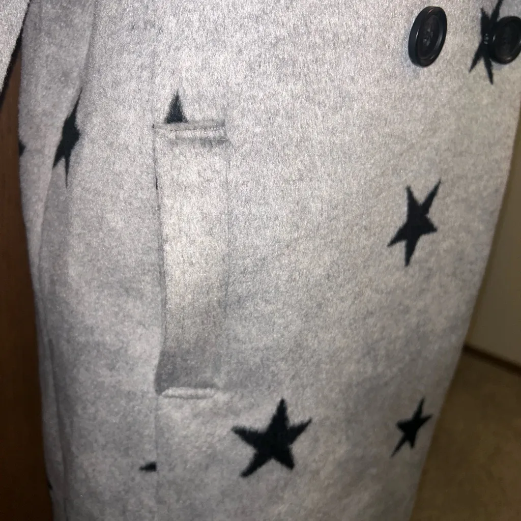 Avec Les Filles double-face star-print cocoon coat Medium - Image 8