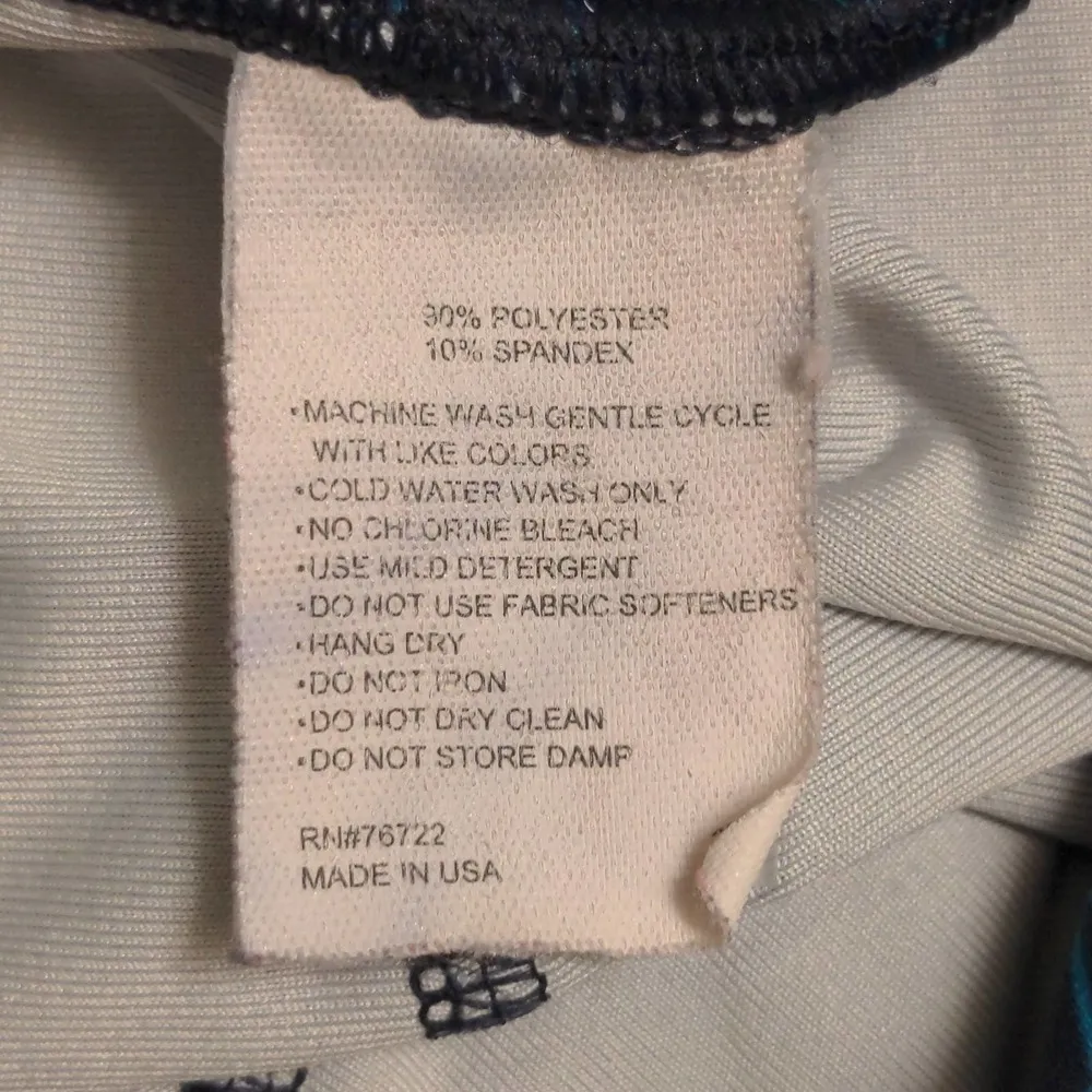 Boathouse Womens Leggings Navy Mid Rise Geometric Ombre Stretch Full Length S - Image 8