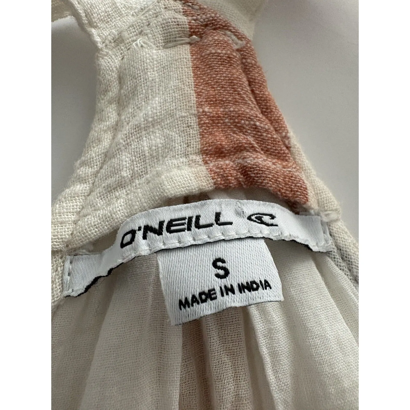 O'Neill Size S Colorful Stripe Racerback Spaghetti Strap Mini Sun Dress Tunic - Image 7