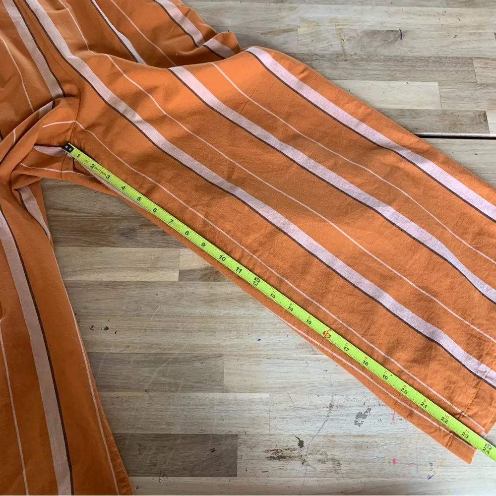 NWT  Blake Orange Strip Tie Back Wide Leg Jumpsuit M - Image 8