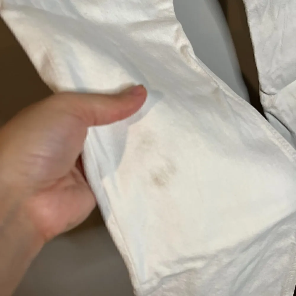 Agolde Mia Mid Rise Straight white jeans - Image 3