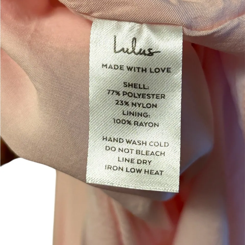 Lulu's Tied With Love Light Pink Tiered Tie-Back Midi Dress - Image 10