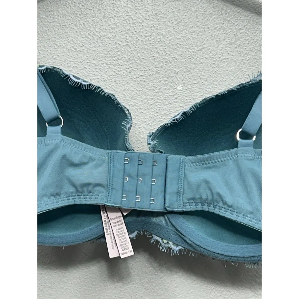 Victorias Secret Dream Angels Lined Demi Push Up Bra Size 36DDD- Floral - Image 6
