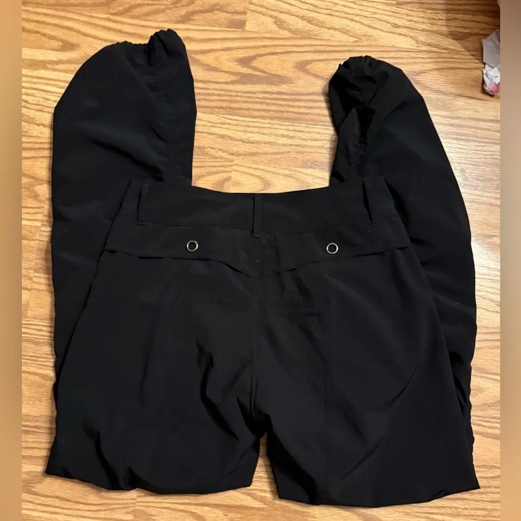 Kyodan Black jogger lightweight Pants with draw cord at bottom. Size medium - Image 3