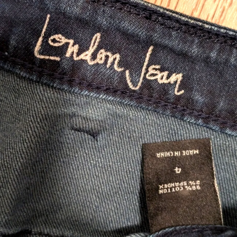 🆕 London Jean NWT Women's 4 Dark Denim Jean Mini Skirt NEW Blue - Image 2