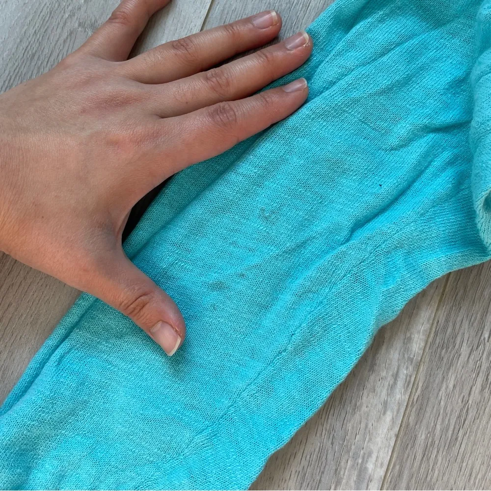 J.Jill Long Sleeve linen cotton shirt Blue womens (xlarge) lagenlook casual - Image 6