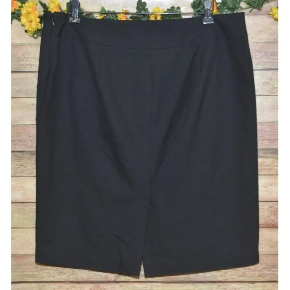 The Limited Collection Ladies 12 Black Knee Length Pencil Skirt Stretch Career - Image 4