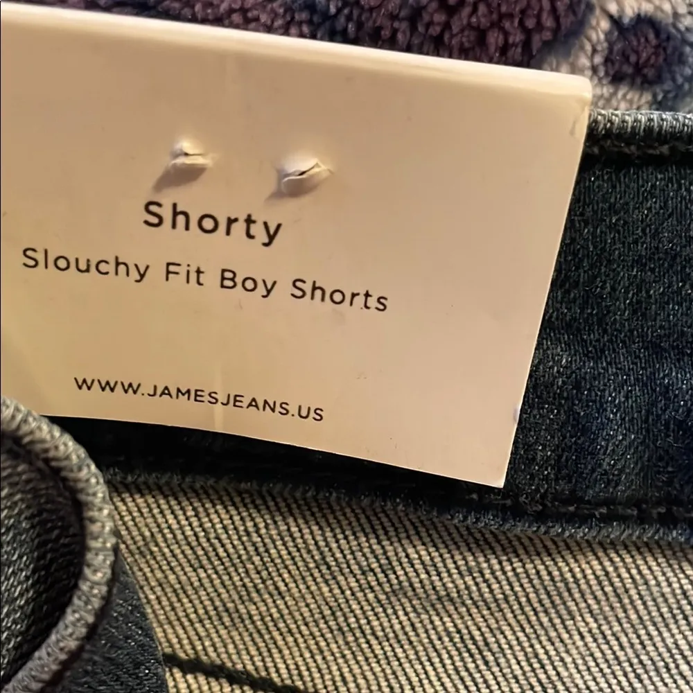 NWT James Jeans Shorty Venice Slouchy Boy Blue Jean Shorts Cut-Off 30 Basic - Image 4