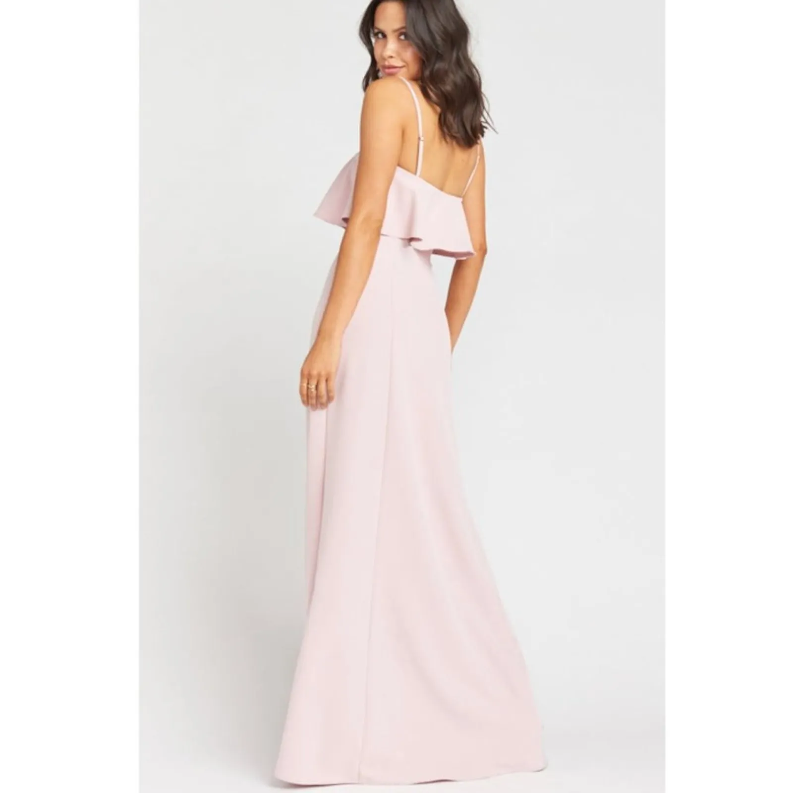 Show Me Your MuMu Monaco Ruffle‎ Gown Bridesmaid Dress - Image 3