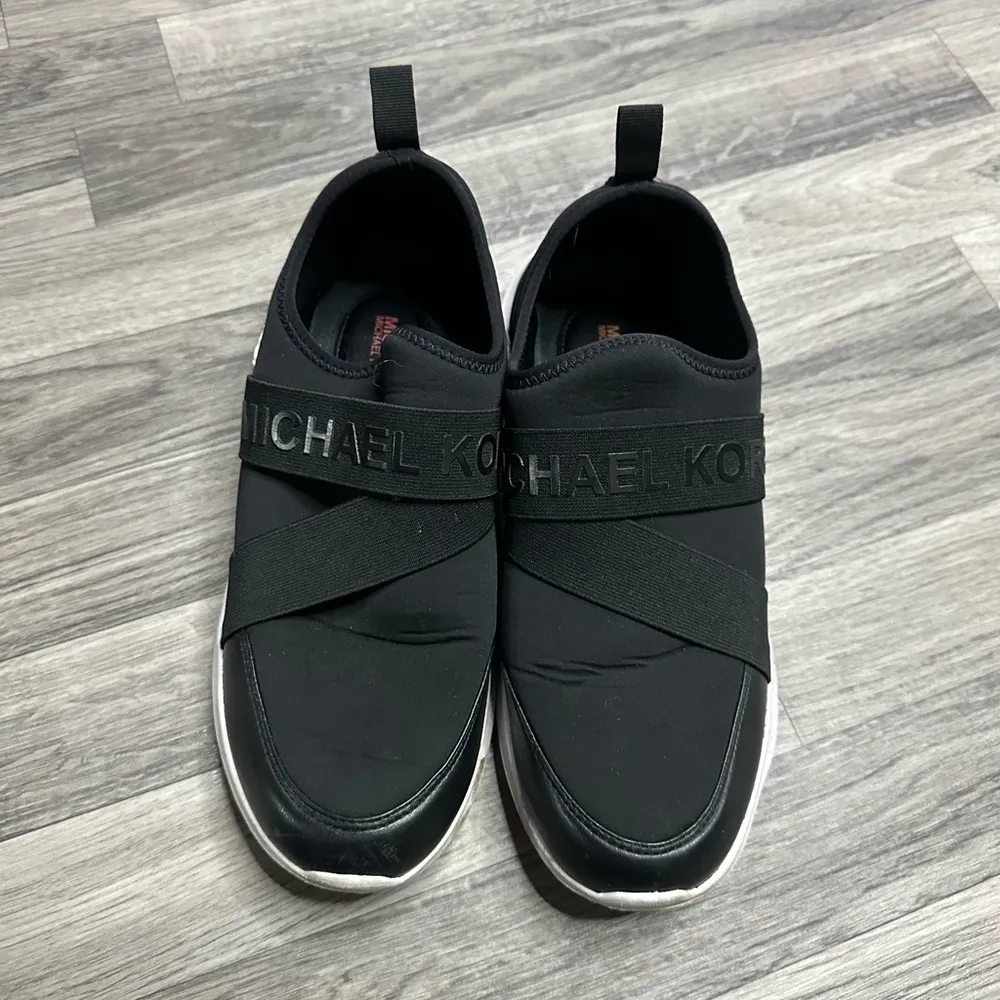 Michael Kors Merlyn Slip On Scuba Sneaker Black 9.5 - Image 3