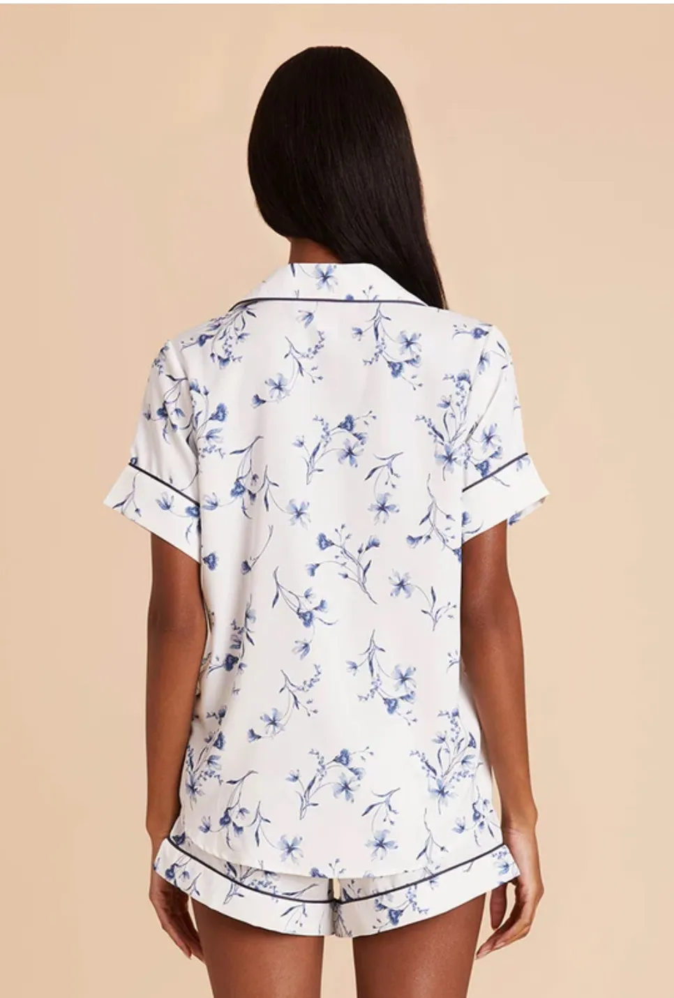 Jonny Satin Floral Pajamas - Image 2