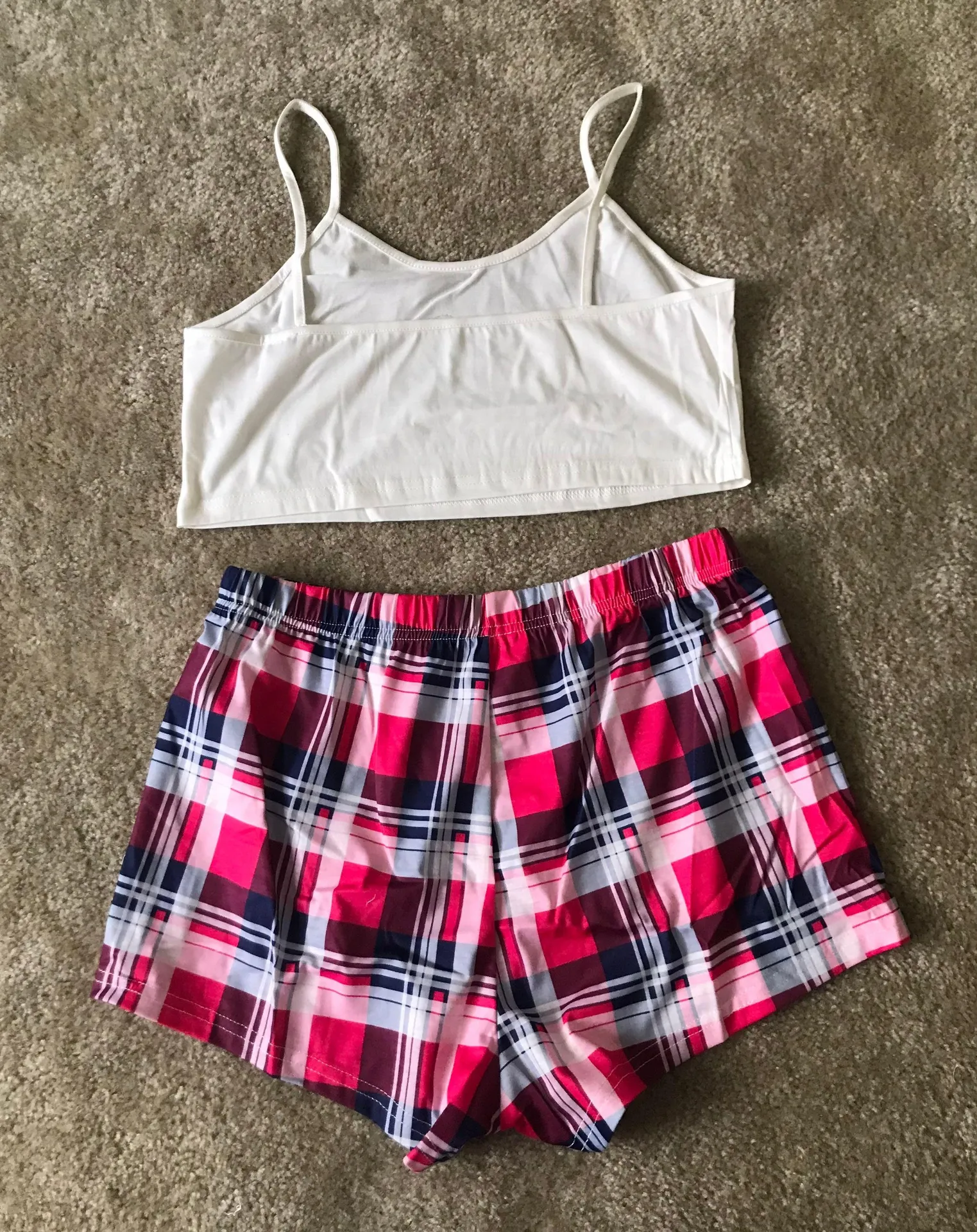 Teddy Plaid Pj Set Size M - Image 2