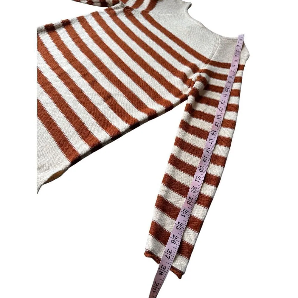 Free People Beach 100% Cotton Striped Renegade Tunic Sweater - Image 13