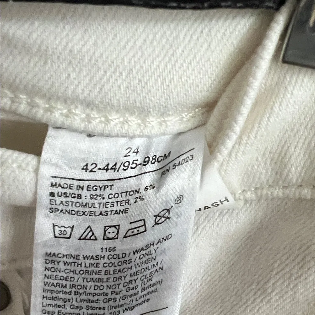 Banana Republic Cream Mid-Rise Skinny Jeans - Image 3