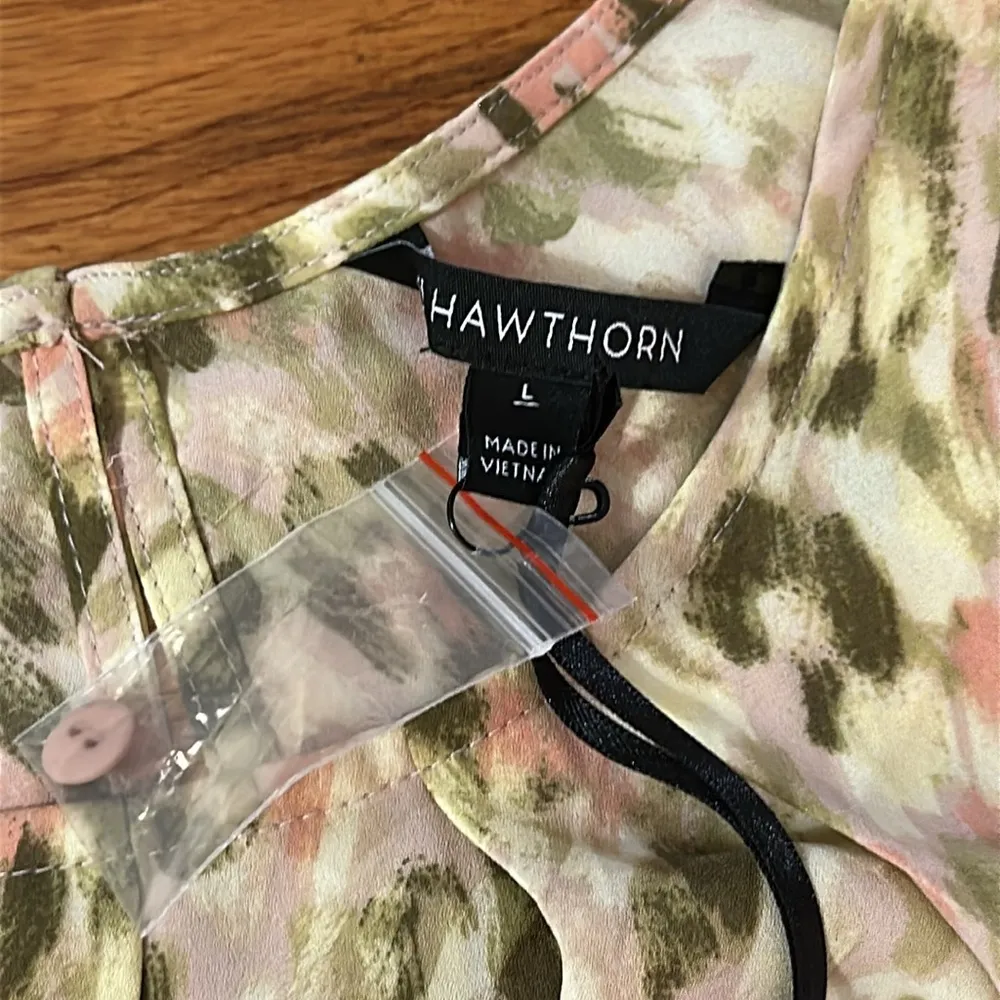 41 Hawthorne Abstract Print Top Sz L - Image 5